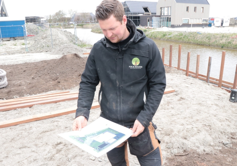 Tuinontwerp voor tuin aan water